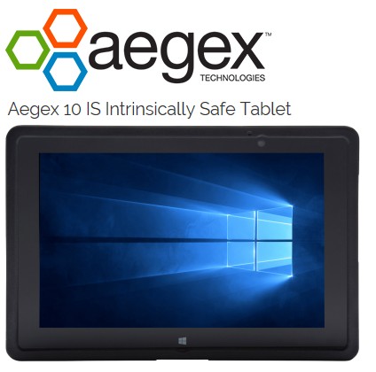 AEGEX10 IS Tablet - ATEX & IECEx Zone1, UL5 Div1, LTE INT, Windo