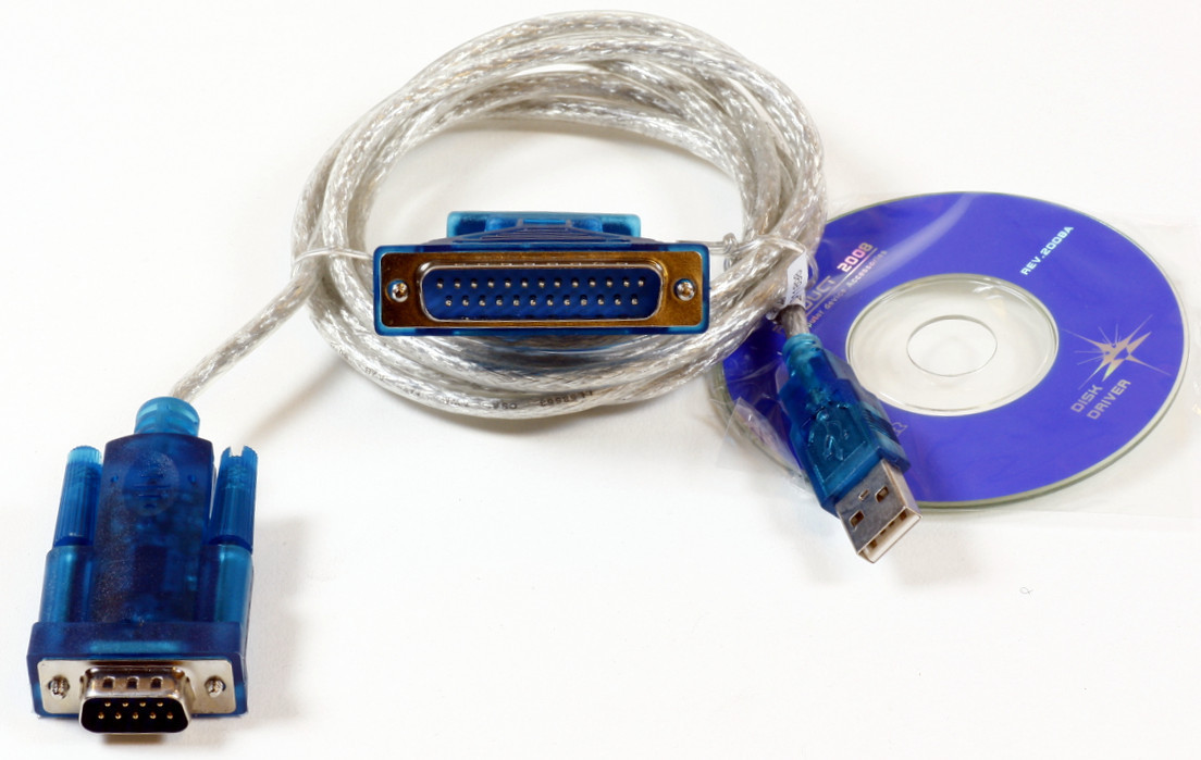 Adaptador Puerto Serial DB9 Macho a USB A Macho 1.8mts. (USBADB2